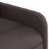 Sillón reclinable de tela marrón