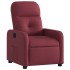 Sillón reclinable de tela rojo