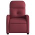 Sillón reclinable de tela rojo