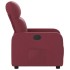 Sillón reclinable de tela rojo