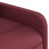 Sillón reclinable de tela rojo