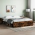 Estructura de cama roble ahumado 160x200