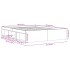 Estructura de cama roble ahumado 160x200