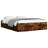 Estructura de cama roble ahumado 140x190