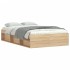 Estructura de cama roble Sonoma 120x190