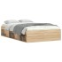 Estructura de cama roble Sonoma 120x190