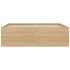 Estructura de cama roble Sonoma 120x190