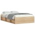 Estructura de cama roble Sonoma 120x200