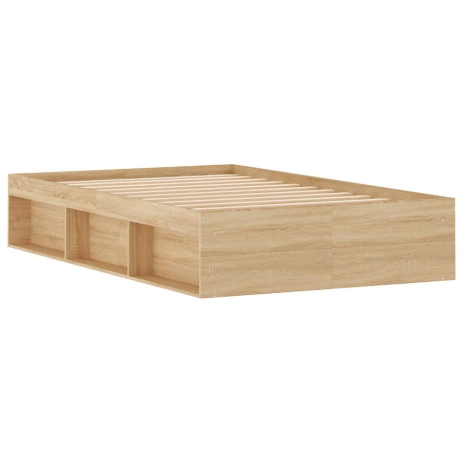 Estructura de cama roble Sonoma 120x200