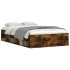 Estructura de cama roble ahumado 120x200