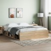 Estructura de cama roble Sonoma 140x200 cm