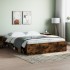 Estructura de cama roble ahumado 140x200