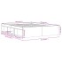 Estructura de cama roble ahumado 140x200