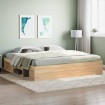 Estructura de cama roble Sonoma 200x200 cm