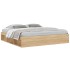 Estructura de cama roble Sonoma 200x200