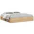 Estructura de cama roble Sonoma 200x200