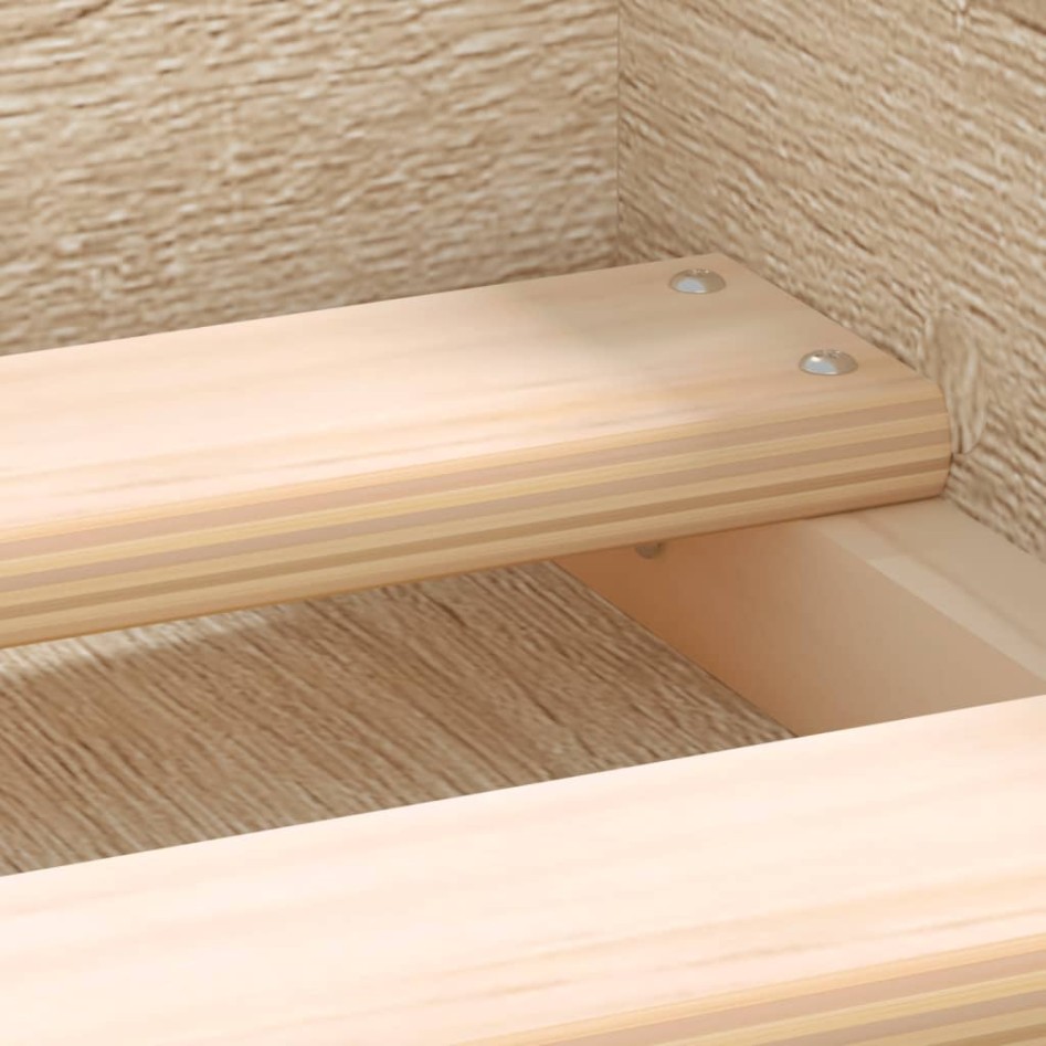 Estructura de cama roble Sonoma 200x200