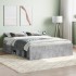 Estructura de cama de matrimonio gris cemento 135x190