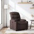 Sillón reclinable de tela marrón