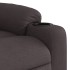 Sillón reclinable de tela marrón