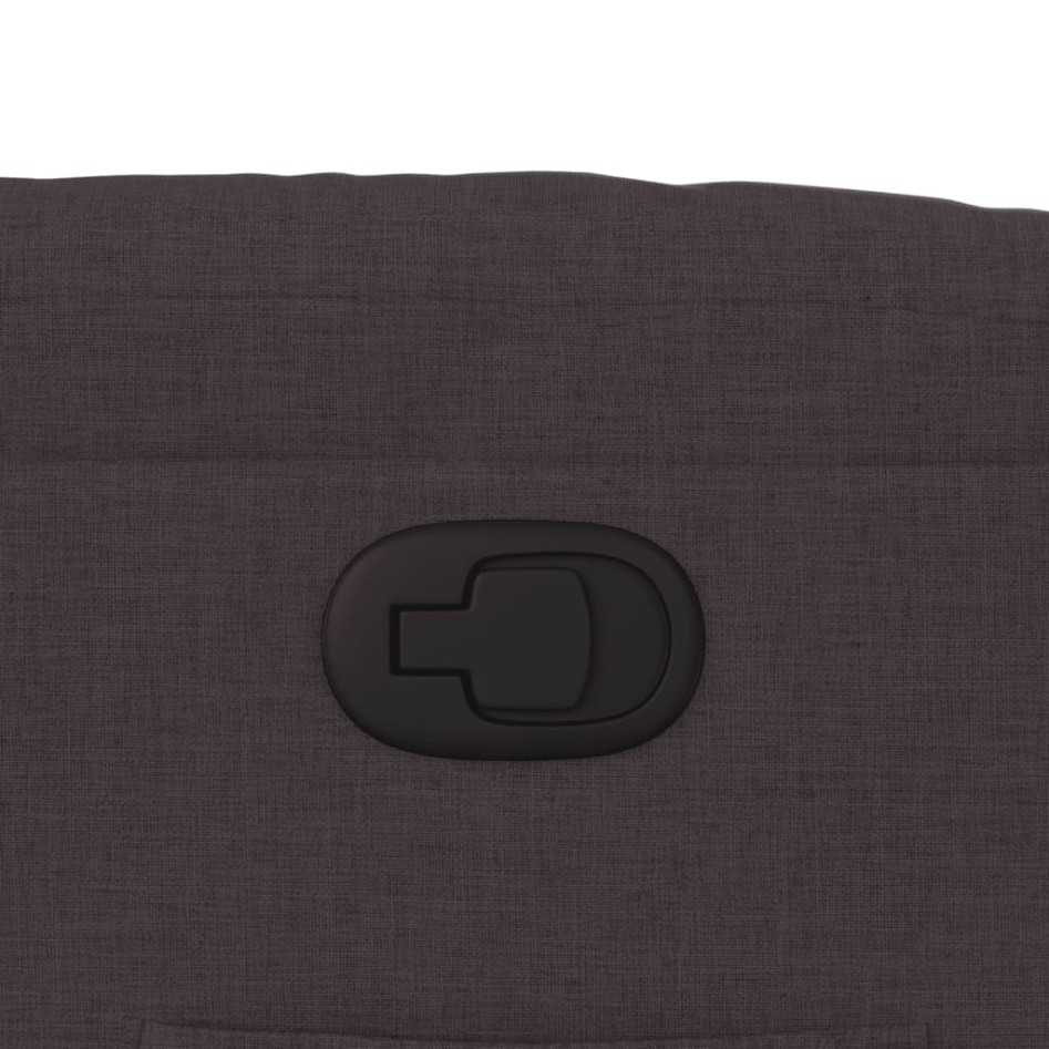 Sillón reclinable de tela marrón