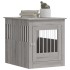 Jaula para perros madera ingeniería gris Sonoma 64,5x80x71