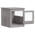 Jaula para perros madera ingeniería gris Sonoma 64,5x80x71