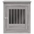 Jaula para perros madera ingeniería gris Sonoma 64,5x80x71