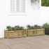 Jardineras de exterior 2 unidades madera impregnada de