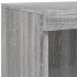Aparador con luces LED madera de ingeniería gris