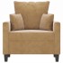 Sillón de terciopelo marrón 60