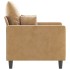 Sillón de terciopelo marrón 60