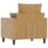 Sillón de terciopelo marrón 60