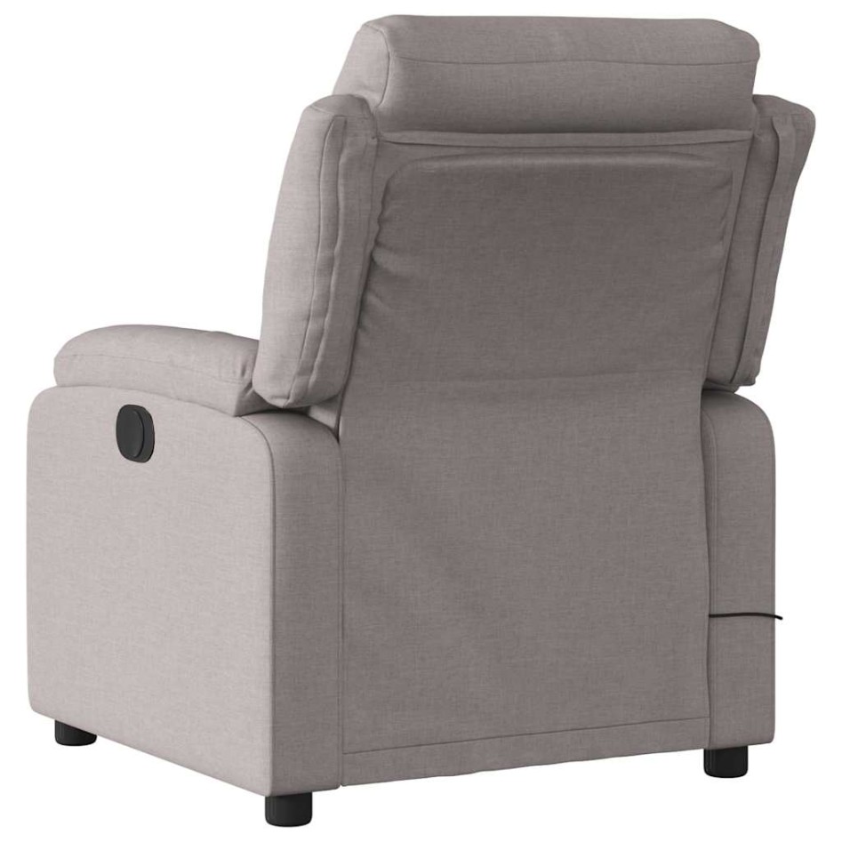Sillón reclinable de masaje eléctrico tela gris