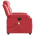 Sillón de masaje reclinable eléctrico de cuero artificial