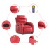 Sillón de majaje elevable eléctrico cuero artificial