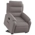 Sillón reclinable elevable tela gris