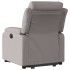 Sillón reclinable elevable tela gris