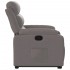 Sillón reclinable elevable tela gris