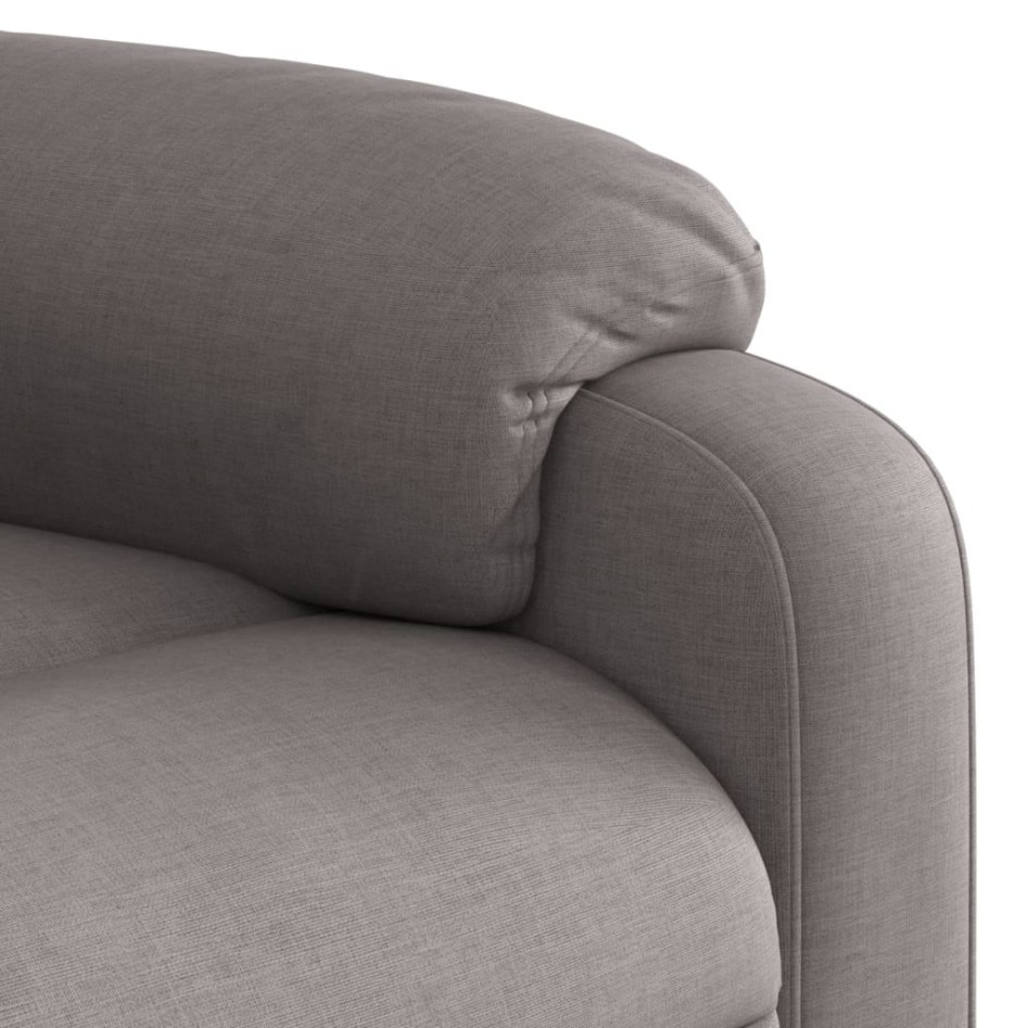 Sillón reclinable elevable tela gris