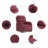 Sillón reclinable elevable tela rojo