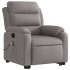 Sillón reclinable de masaje elevable tela gris