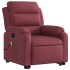 Sillón reclinable de masaje elevable tela rojo