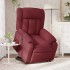 Sillón reclinable de masaje elevable tela rojo