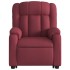 Sillón reclinable de masaje elevable tela rojo