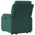 Sillón reclinable elevable terciopelo verde