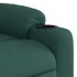 Sillón reclinable de masaje eléctrico tela verde