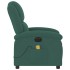 Sillón reclinable de masaje eléctrico terciopelo verde