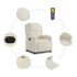 Sillón reclinable de masaje eléctrico terciopelo color