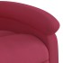 Sillón reclinable de masaje elevable terciopelo rojo